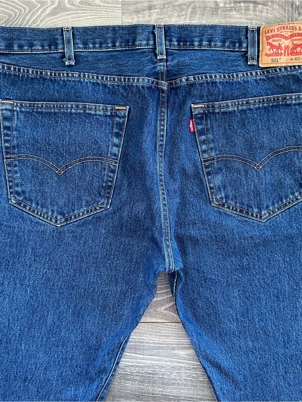 40x32 LEVI’S 501 Straight Leg Button Fly Jeans Men’s Blue 100% Cotton 0050